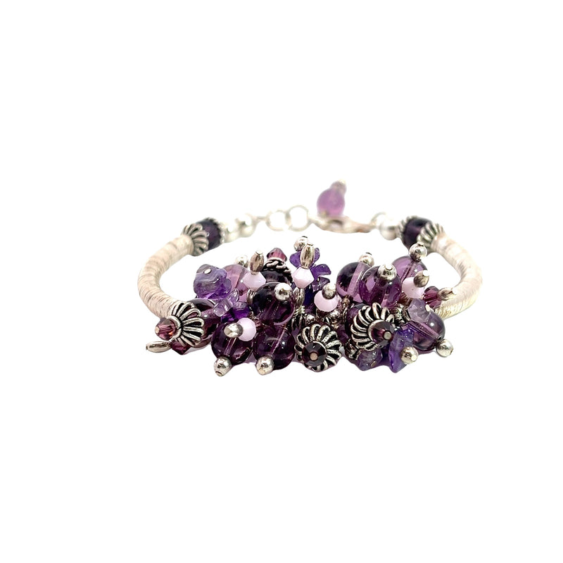 Sterling Silver Amethyst Bracelet