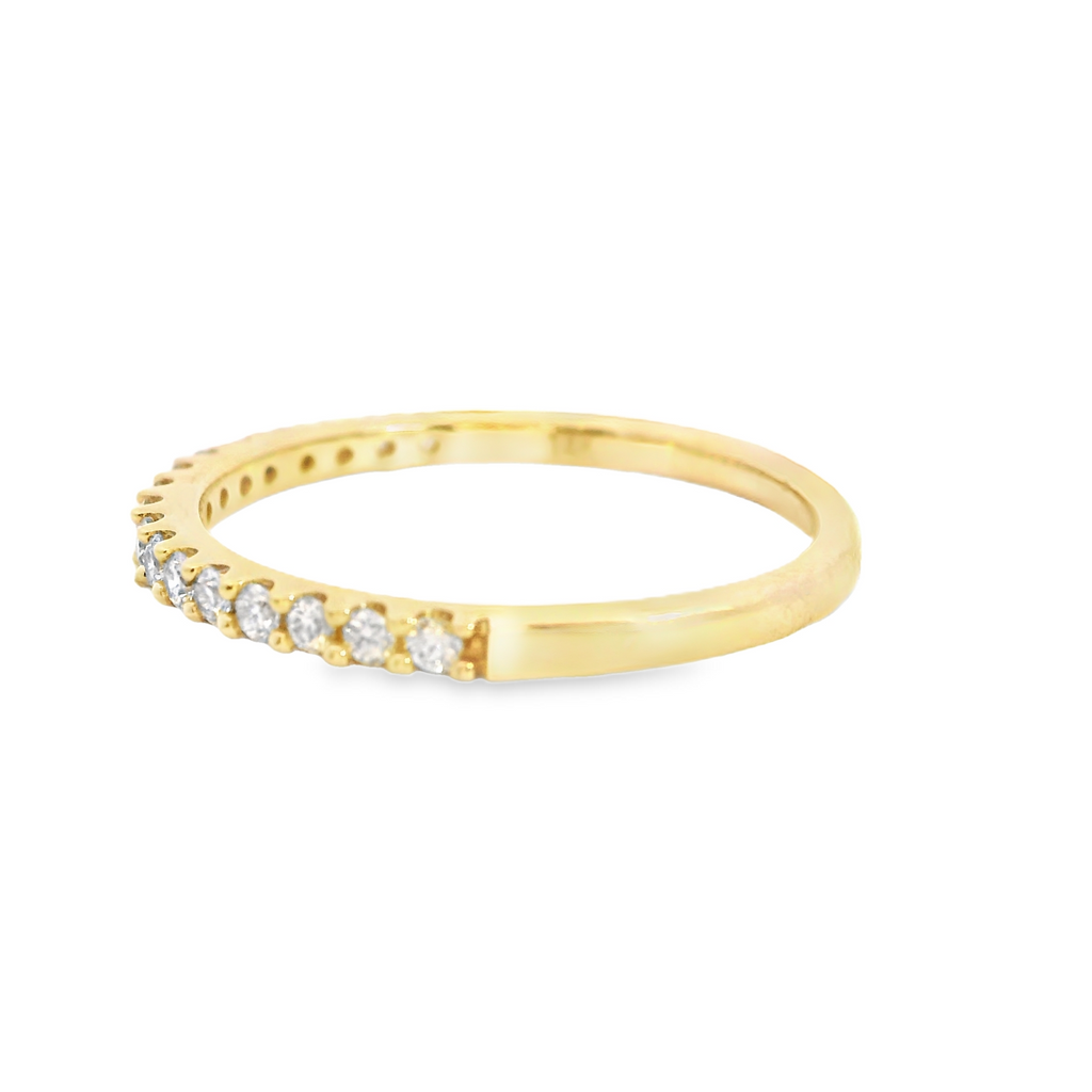 14K YG Diamond Band