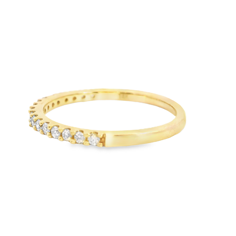 14K YG Diamond Band