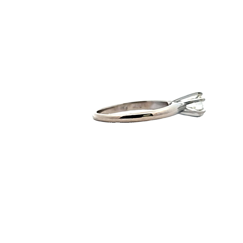 14K WG Solitaire Ring Size 6