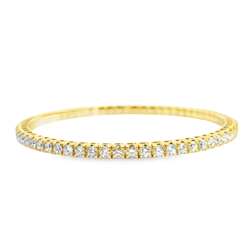 14K YG Lab Grown Diamond Tennis Bracelet