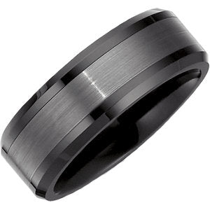 TUNGSTEN & BLACK CERMAIC WEDDI