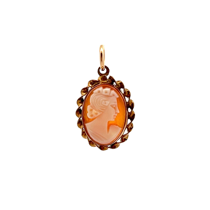 Gold Plated Silver Cameo Pendant