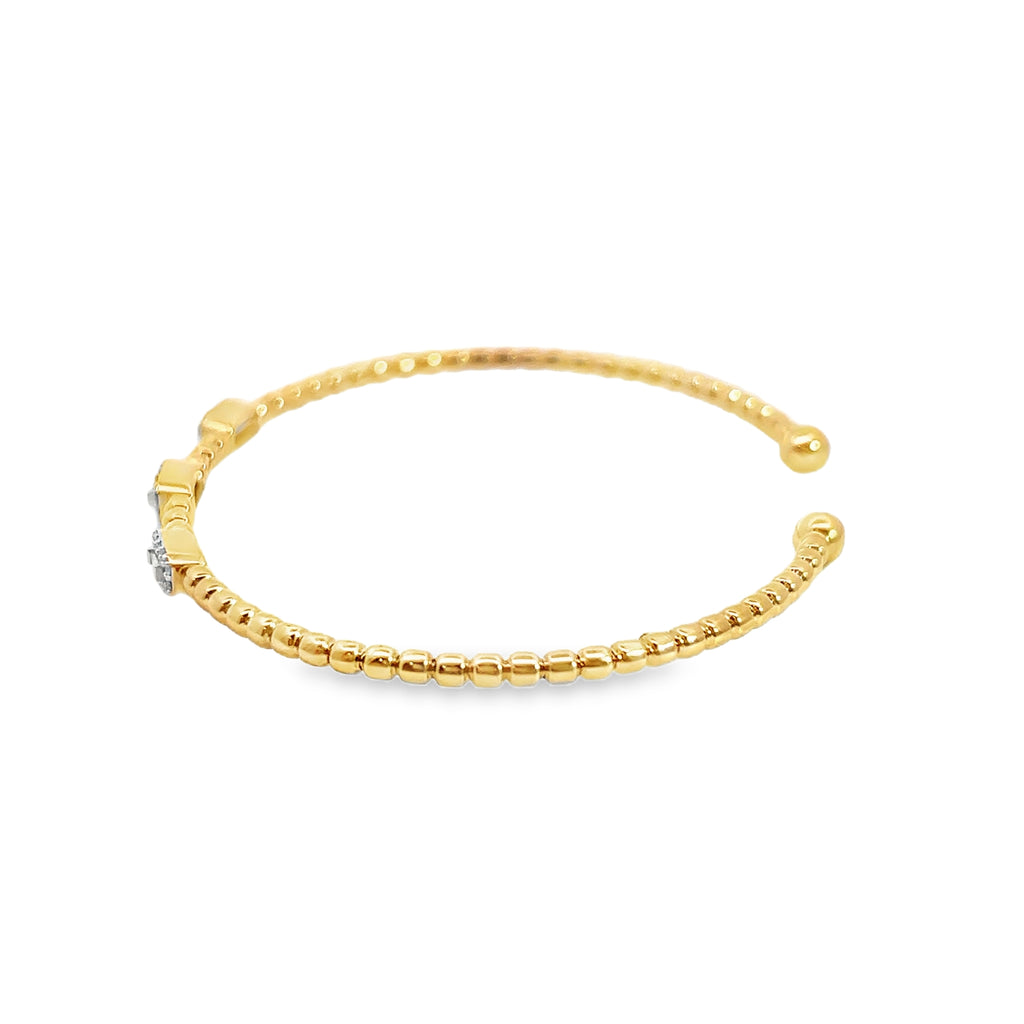 10K YG Diamond Bangle Bracelet
