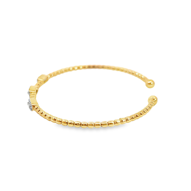 10K YG Diamond Bangle Bracelet