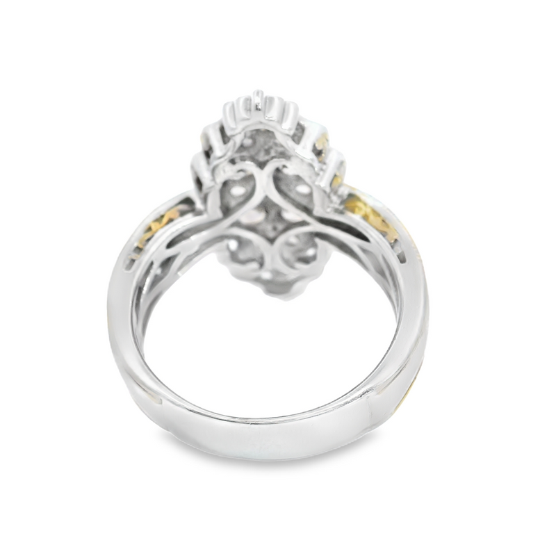 Sterling Silver & Gold Plated Citrine Ring