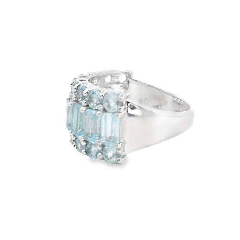 Sterling Silver Blue Topaz Ring