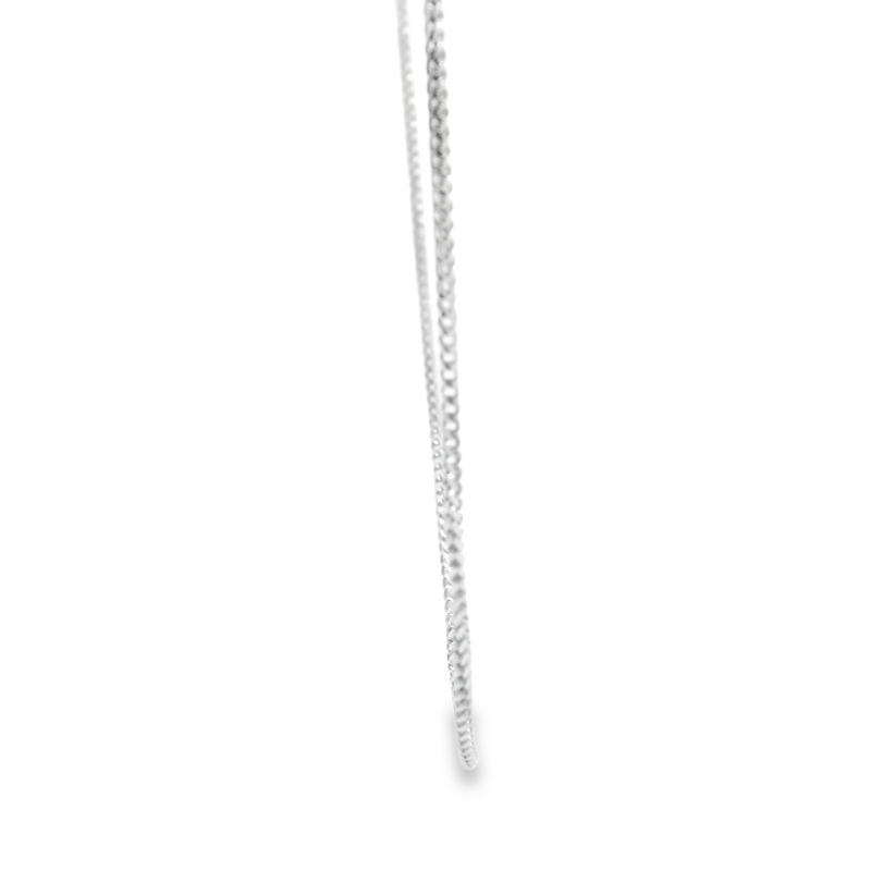 10K WG Diamond Cut Wheat Chain 18"