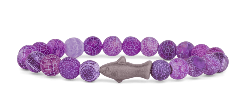 Shark Bracelet Coral Reef Violet Beads