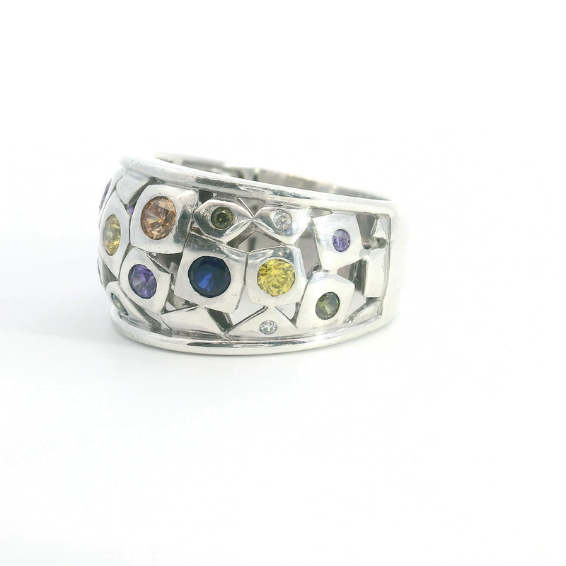 Sterling Silver Belle Etoile Byzantine Gemstone Ring