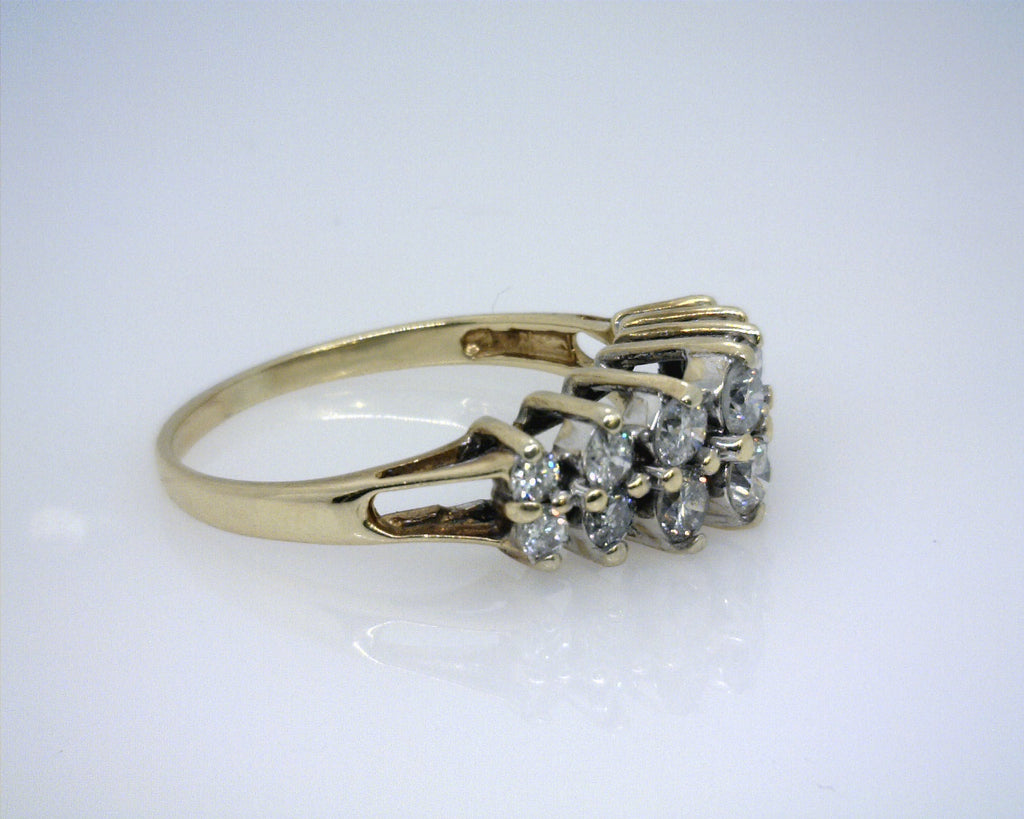 14K YG DIAMOND RING