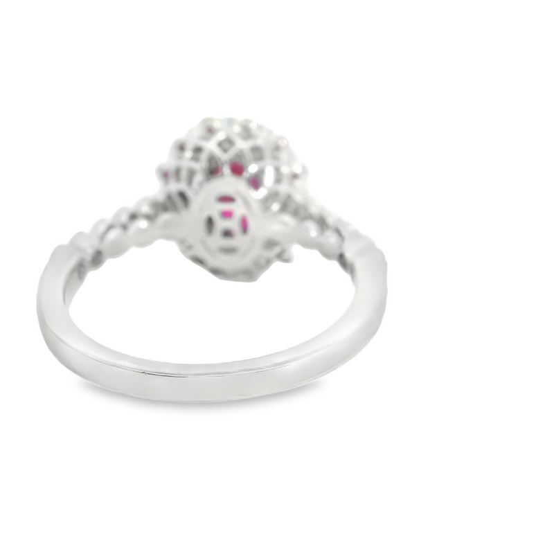 18K WG Ruby & Diamond Ring