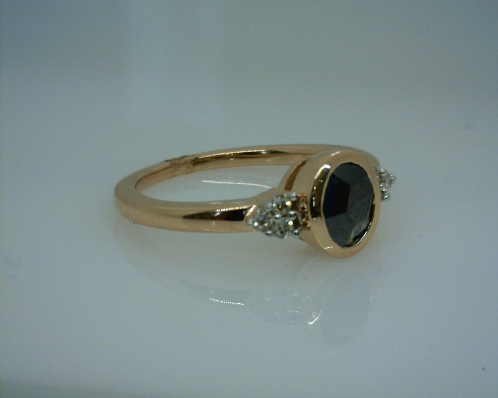 14K ROSE GOLD DIAMOND RING