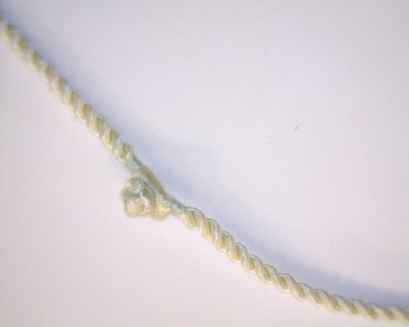 LIGHT GREEN SILK CORD NECKLACE