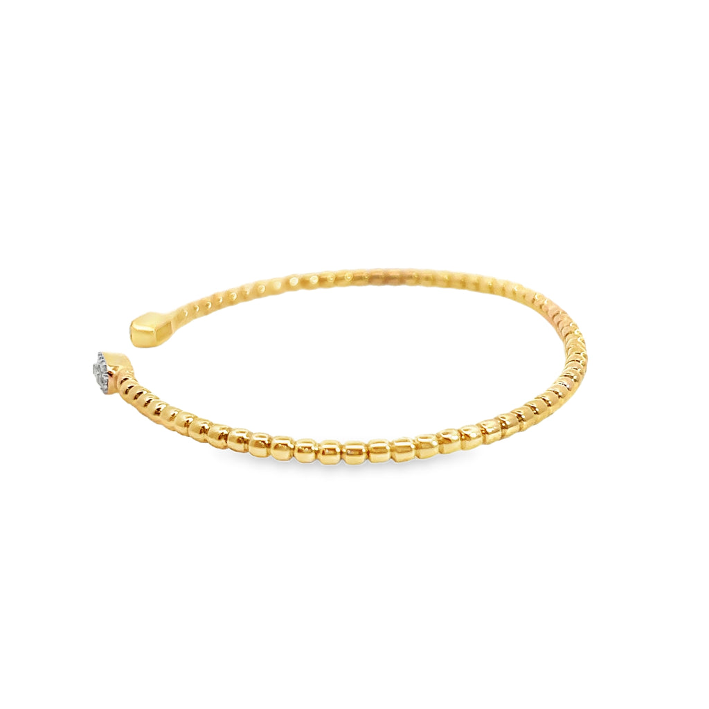 10K YG Diamond Bangle Bracelet