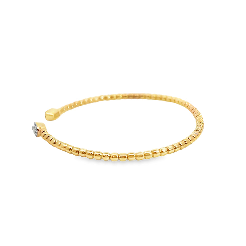 10K YG Diamond Bangle Bracelet