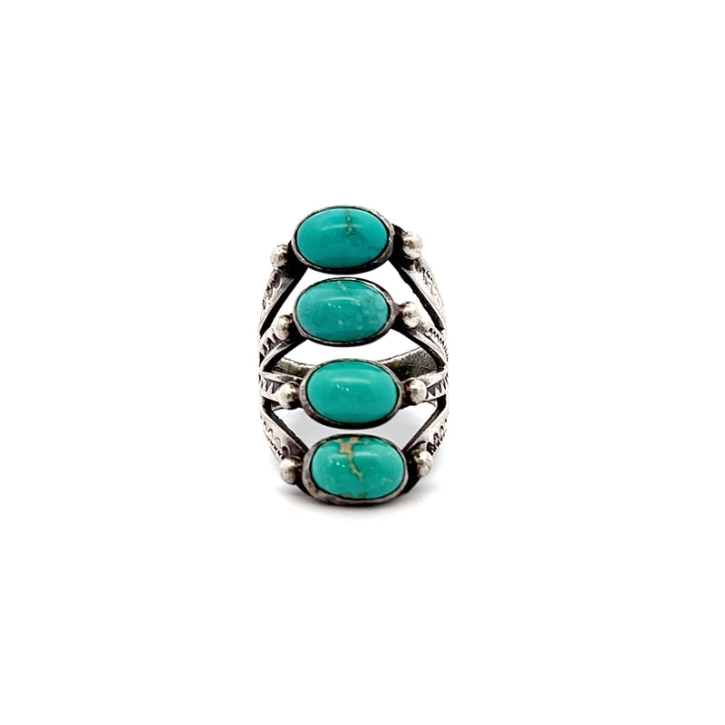 Sterling Silver Native American Turquoise Ring