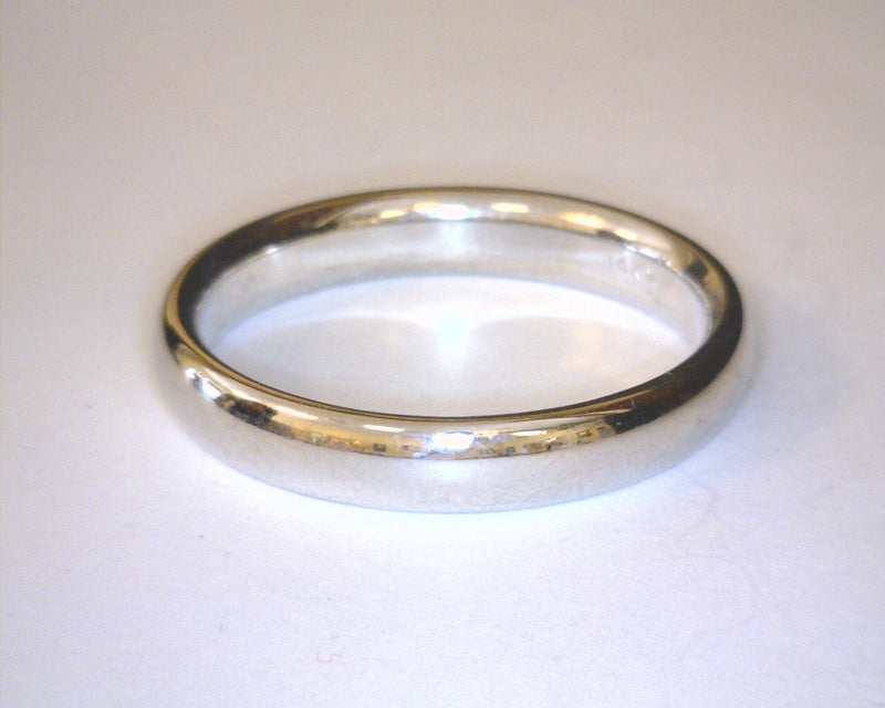 14K WG MENS BAND 4MM SIZE 10.7