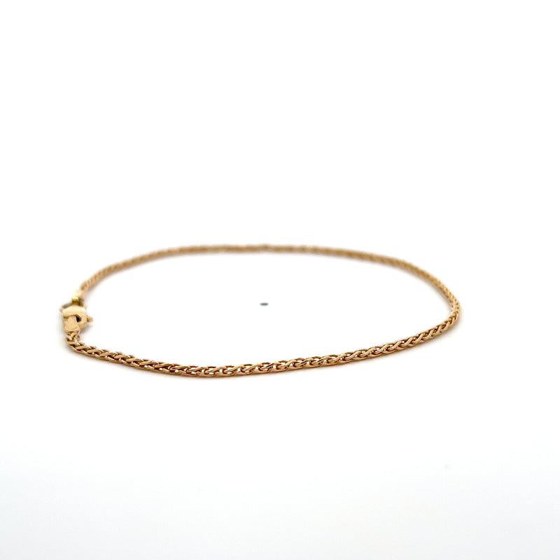 14K YG SPIGA BRACELET 7.75" 2.