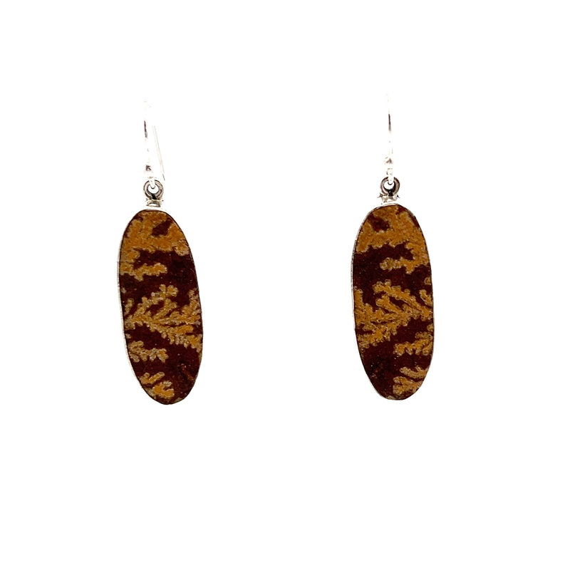 Sterling Silver Dendritic Agate Earrings