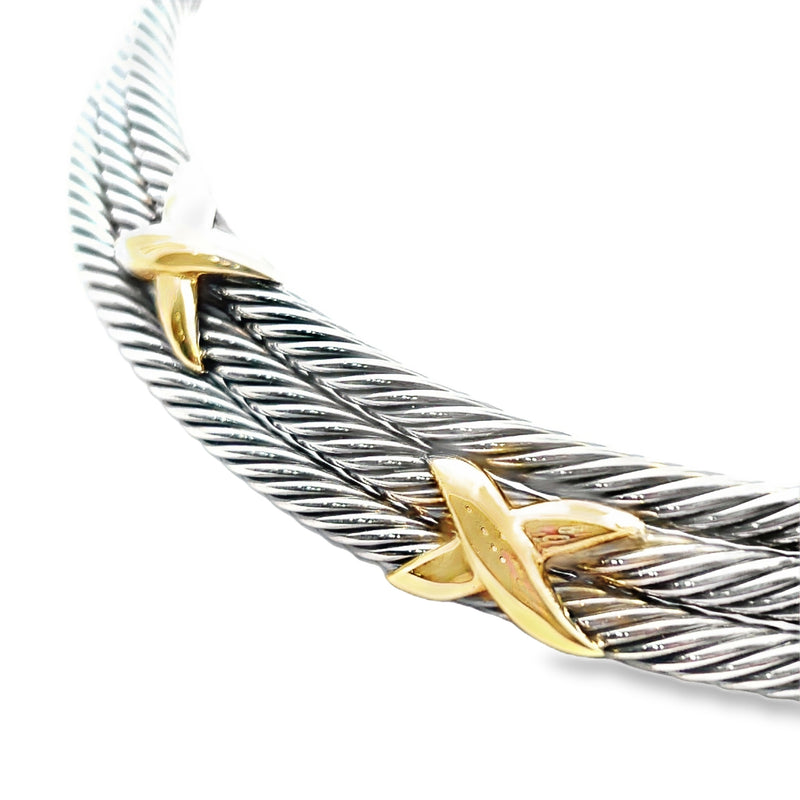 David Yurman Triple X Cable Collar