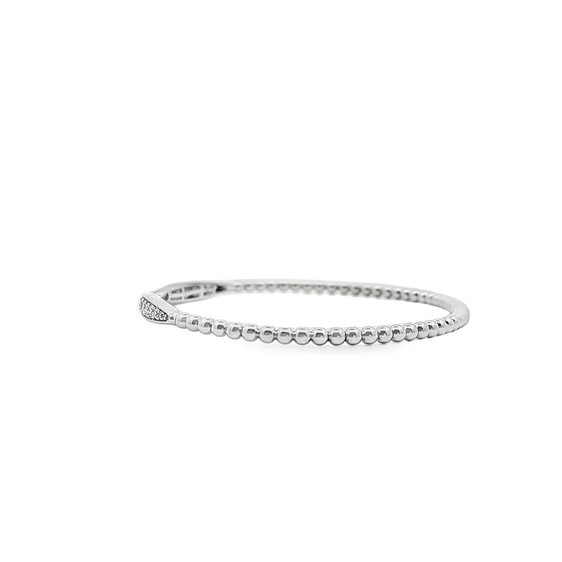 10K WG Diamond Flex Cuff Bracelet
