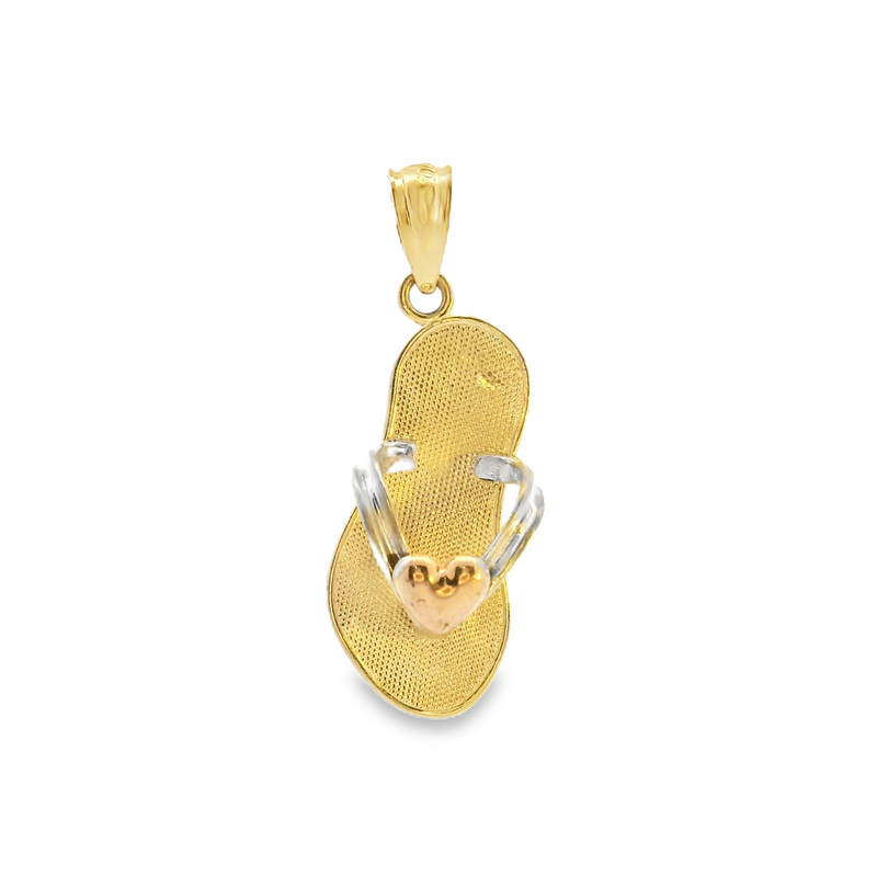 14K Tri Color Flip Flop