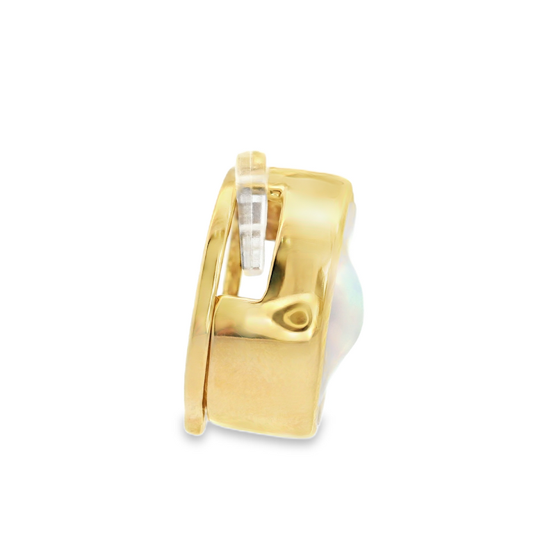 14K YG Blister Pearl Pendant