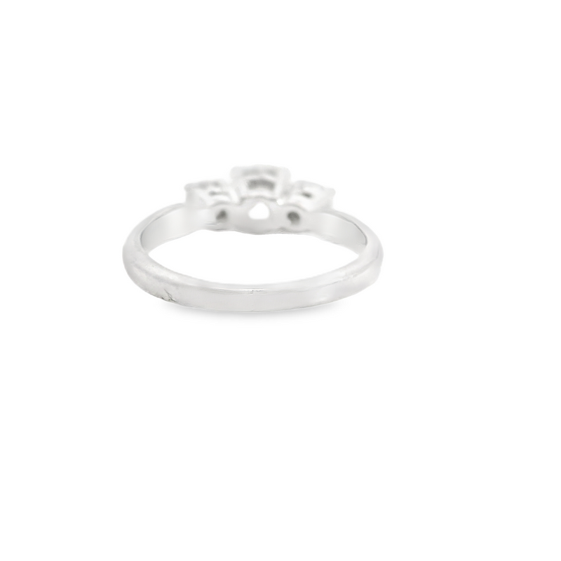14K WG 3 STONE MOUNT