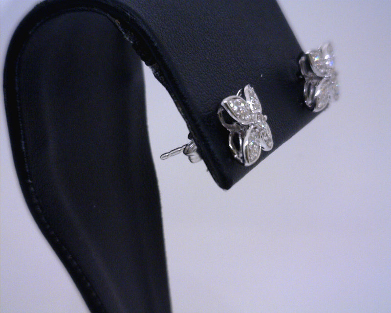 14K WHITE GOLD DIAMOND STUDS