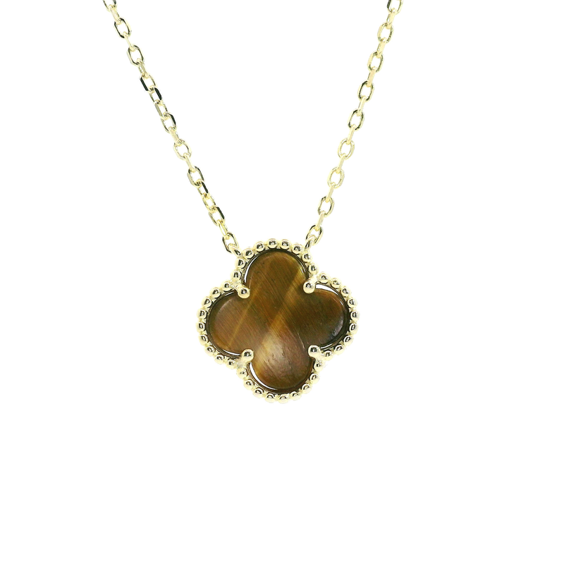 Gold Plated Tiger Eye Necklace