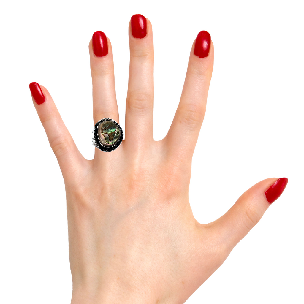 Sterling Silver Abalone Ring