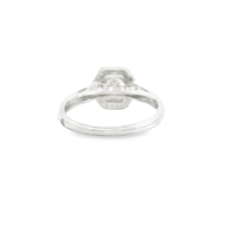 14K WG HALO DIAMOND