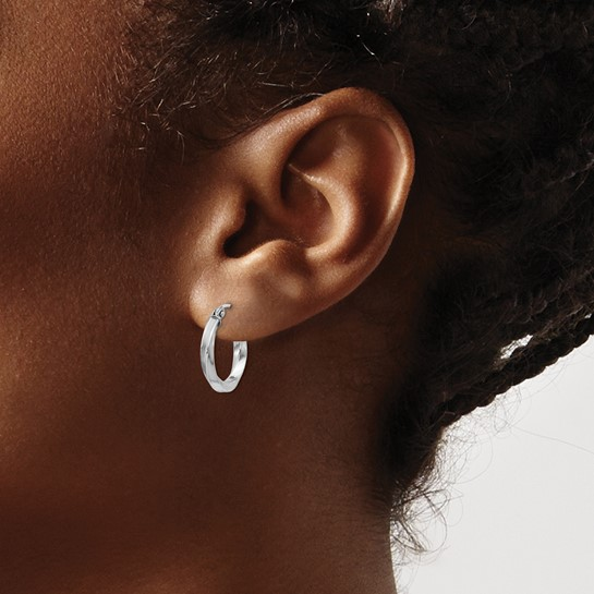 Sterling Silver Twisted Earrings