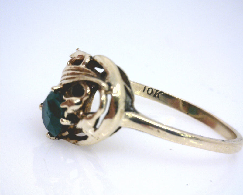 10K YG Emerald Ring