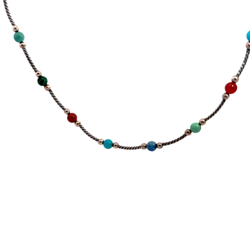 Sterling Silver Gemstone Necklace