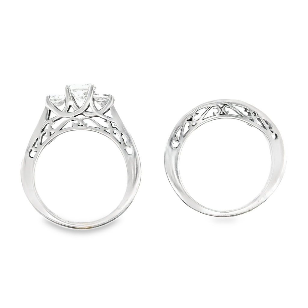 14K WG DIAMOND SET