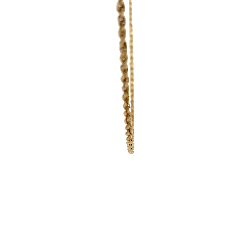 14K YG Hollow Rope Chain
