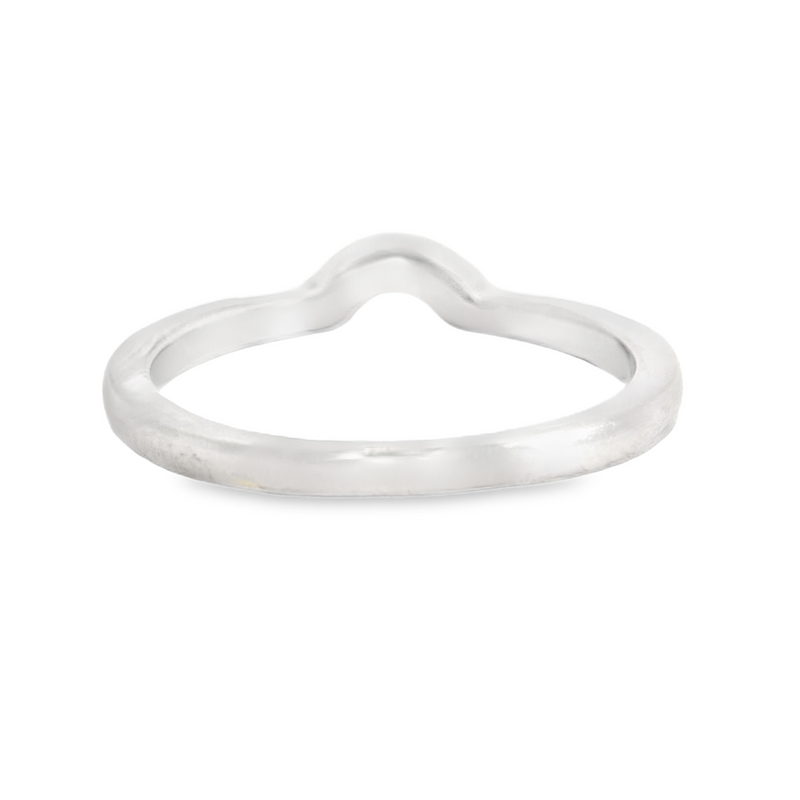 14K WG CURVED DIAMOND BAND