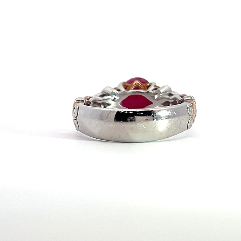 Sterling Silver Ruby Ring