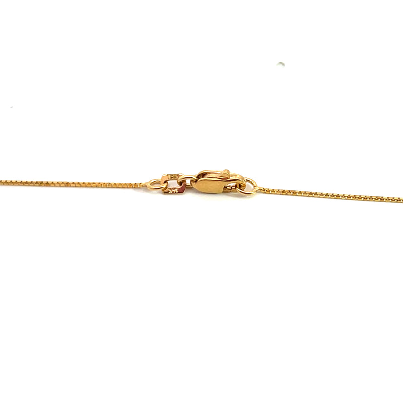 14K YG Box Chain 16"