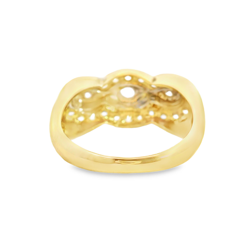 14K TT Diamond Fashion Ring