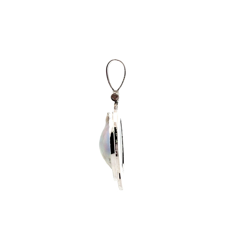 Sterling Silver Mother of Pearl Pendant