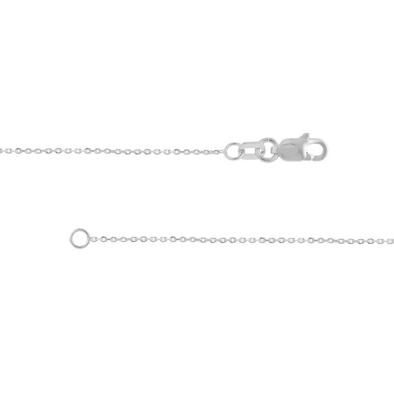 10K WG Diamond Cut Cable Chain 20"