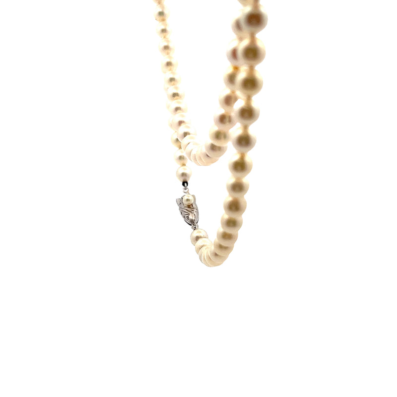 14K YG 25" Pearl Necklace