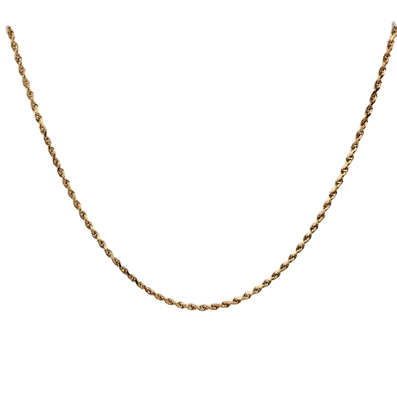 14K YG 18" Rope Chain