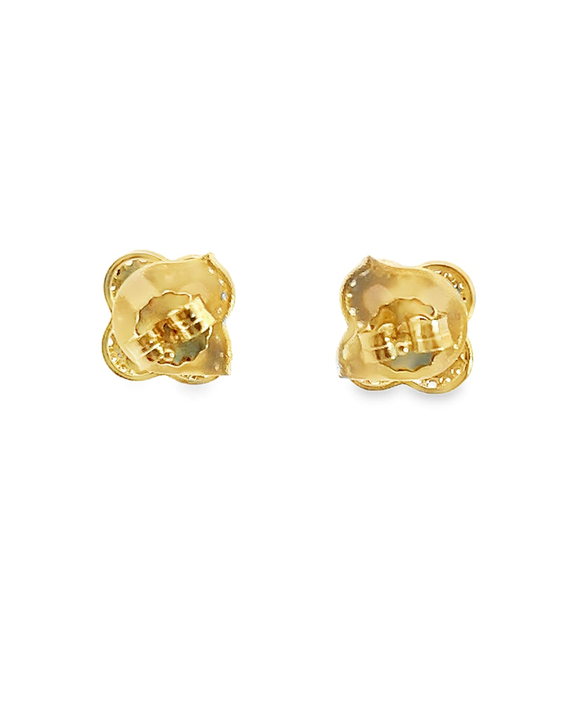 Gold Plated Gemstone Earrings