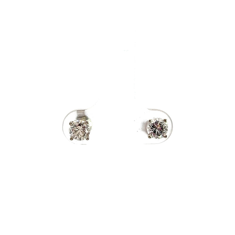 14K WG Diamond Stud Earrings 0.98 CT TW