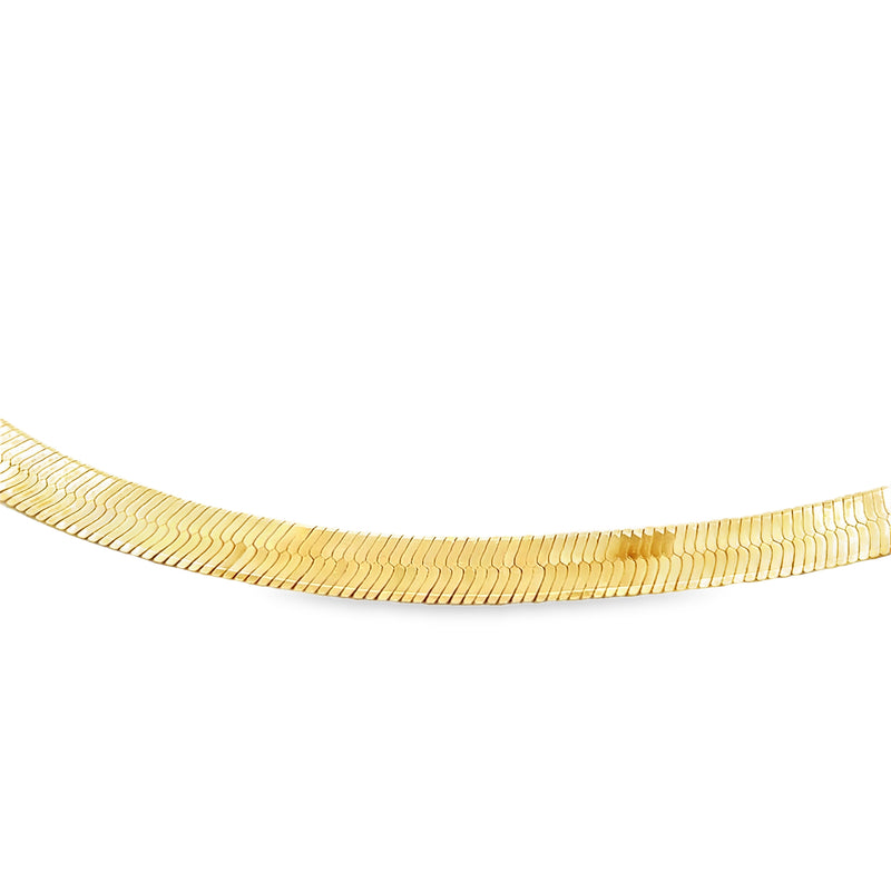 14K YG Herringbone Chain 18"