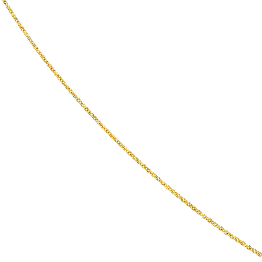 10K Yellow Gold Adjustable Chain 22"